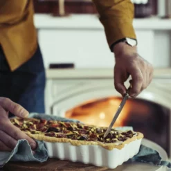 Emile Henry 13.6" X 5.1" Slim Tart Dish | Clay -Baking pan Shop 026034 4 1