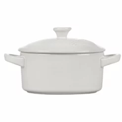 Le Creuset 8oz Mini Round Cocotte Eiffel Tower Collection | White -Baking pan Shop 16929scr 363c12c4086cf78