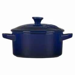 Le Creuset 8oz Mini Round Cocotte Eiffel Tower Collection | Indigo Blue -Baking pan Shop 16940scr 825d7402da17410