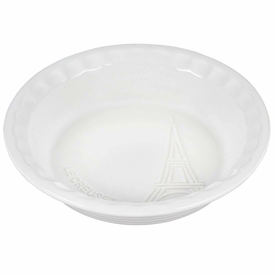 Le Creuset 9" Pie Dish Eiffel Tower Collection | White 4 Le Creuset 9" Pie Dish Eiffel Tower Collection | White - Image 2
