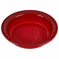 Le Creuset 9" Pie Dish Eiffel Tower Collection | Cerise -Baking pan Shop 17255scr 4015e4b5e48424b