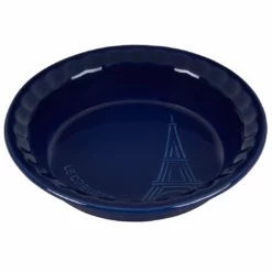 Le Creuset 9" Pie Dish Eiffel Tower Collection | Indigo Blue -Baking pan Shop 17258scr d9767613cca6efa