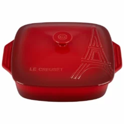 Le Creuset 2.75Qt Covered Casserole Eiffel Tower Collection | Cerise