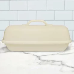 Sassafras Superstone Covered Bread Baker | Unglazed -Baking pan Shop 2575rm covered baker unglazed c