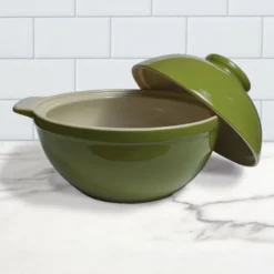Sassafras Superstone Bread Dome | Green Glaze -Baking pan Shop 2577ggrm green glaze bread dome