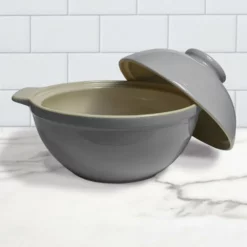 Sassafras Superstone Bread Dome | Grey Glaze -Baking pan Shop 2577sgrm grey superstone bread dome