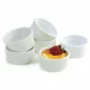 Norpro Ramekin Set White 6 Included 4oz Each Porcelain -Baking pan Shop 261 norpro set of 6 porcelain ramekins