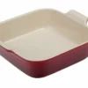 Le Creuset 3 Qt. Square Heritage Dish | Cerise/Cherry Red -Baking pan Shop 3 qt heritage square dish pg0800 2367 cerise
