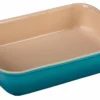 Le Creuset 4 Qt. Rectangular Heritage Baking Dish | Caribbean Blue -Baking pan Shop 4 qt heritage rectangular dish caribbean blue pg0700 3217