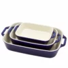 Staub 3-Piece Rectangular Baking Dish Set | Dark Blue -Baking pan Shop 40508 170 0 01