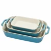Staub 3-Piece Rectangular Baking Dish Set | Rustic Turquoise -Baking pan Shop 40508 172 0 01