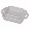 Staub 2-Piece Rectangular Baking Dish Set | White -Baking pan Shop 40508 626 staub white