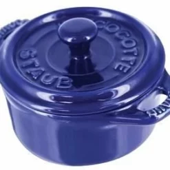 Staub 3-Piece Mini Round Cocotte Set | Dark Blue
