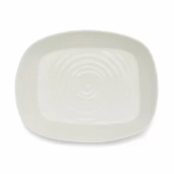 Portmeirion Sophie Conran 11.5" X 9.5" Lasagne Roaster | White -Baking pan Shop 422216 sc rectangular roasting dish 1