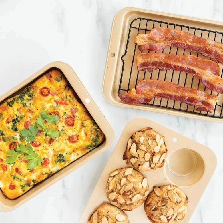 Nordic Ware Nonstick Compact 5 Piece Bake Set 3 Nordic Ware Nonstick Compact 5 Piece Bake Set