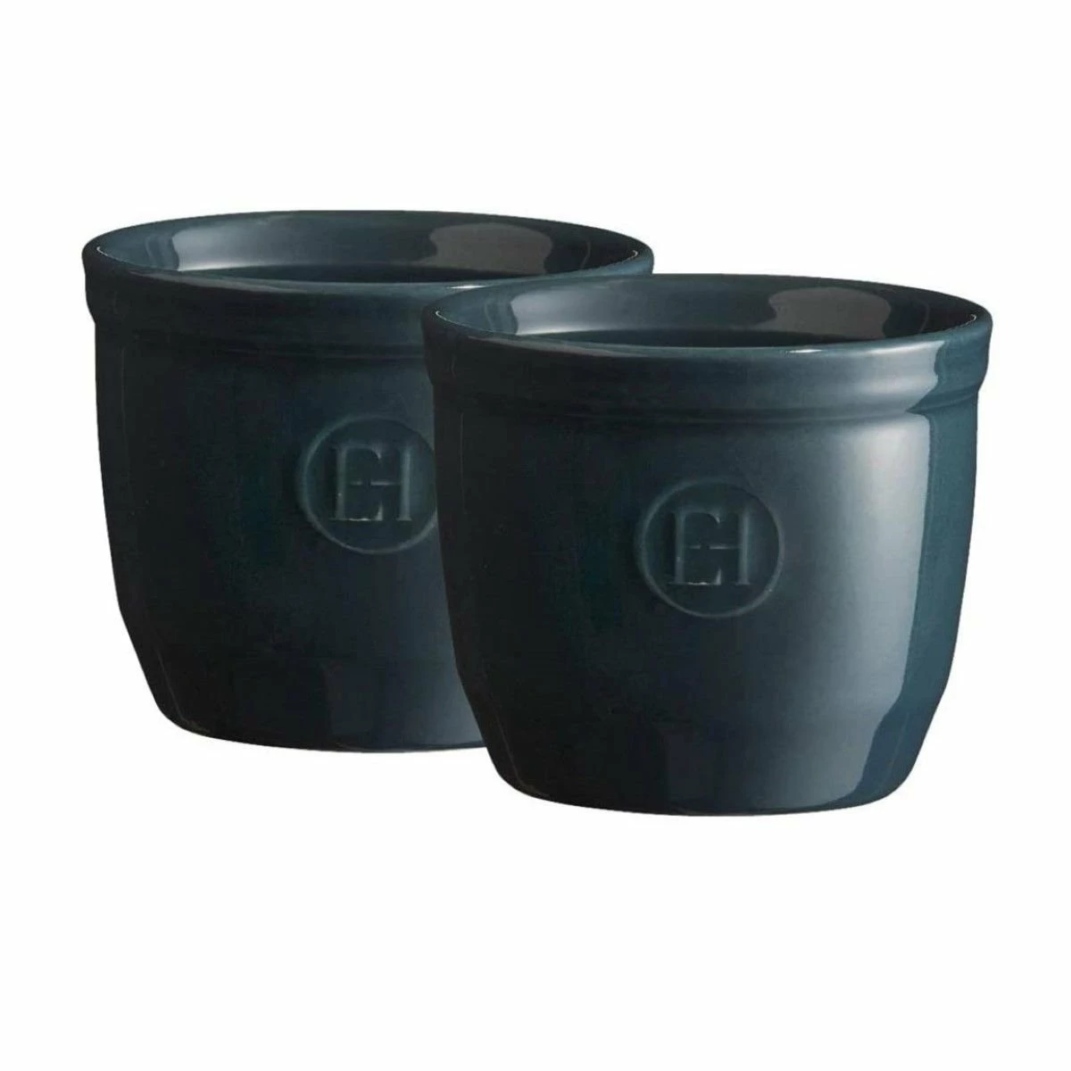 Emile Henry 3.25" X 2.75" Ramekins (Set Of 2) | Blue Flame 3 Emile Henry 3.25" X 2.75" Ramekins (Set Of 2) | Blue Flame