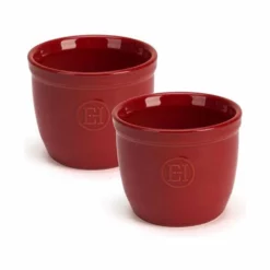 Emile Henry 3.25" X 2.75" Ramekins (Set Of 2) | Burgundy