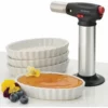 BonJour Creme Brulee Set - Culinary Torch With 4 Oval Ramekins -Baking pan Shop 53489 creme brulee set bonjour popup