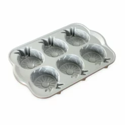 Nordic Ware Pineapple Upside Down Mini Cake Pan -Baking pan Shop 58448 pineapple upside down cakelet pan inside