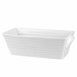 Portmeirion Sophie Conran 11" X 5.25" Rectangular Baker Loaf Pan | White
