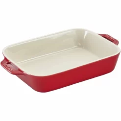 Staub 4-Piece Baking Dish Set | Cherry Red -Baking pan Shop 61rj7ijzsul. ac sl1500