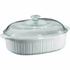 CorningWare 4-Quart Oval Casserole With Cover | French White -Baking pan Shop 61zbk7b7qul. ac sl1500