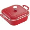 Staub 9" X 9" Square Covered Baking Dish | Cherry 1 Staub 9" X 9" Square Covered Baking Dish | Cherry -Baking pan Shop 71mmgipxvgl. ac sl1500