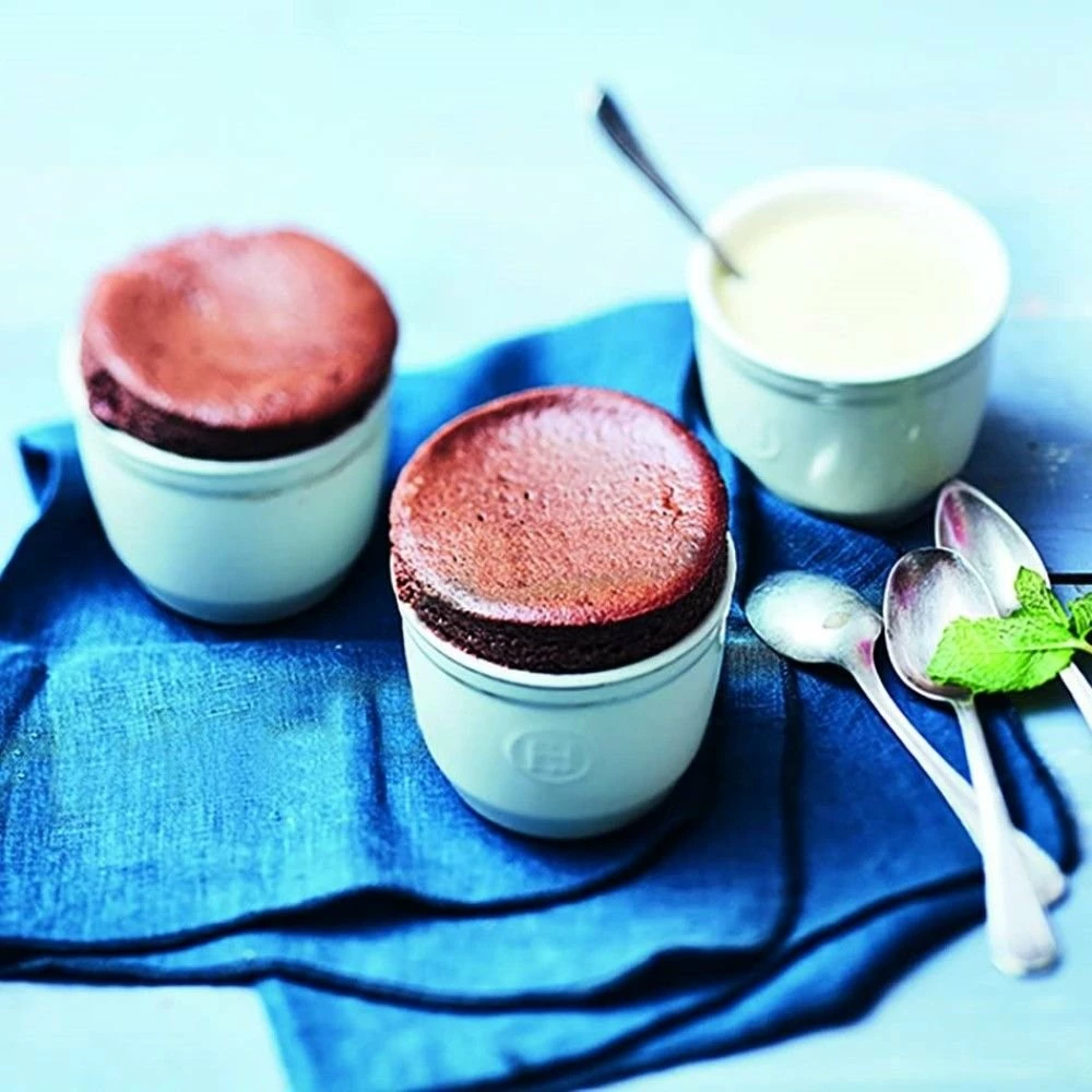 Emile Henry 3.25" X 2.75" Ramekins (Set Of 2) | Charcoal 5 Emile Henry 3.25" X 2.75" Ramekins (Set Of 2) | Charcoal - Image 3