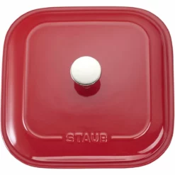 Staub 9" X 9" Square Covered Baking Dish | Cherry -Baking pan Shop 71wcvrqs ll. ac sl1500