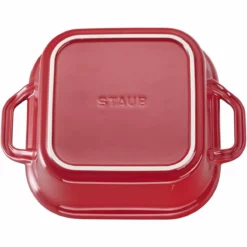 Staub 9" X 9" Square Covered Baking Dish | Cherry -Baking pan Shop 71xilt35xwl. ac sl1500
