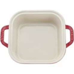 Staub 9" X 9" Square Covered Baking Dish | Cherry -Baking pan Shop 71xzufsjqgl. ac sl1500