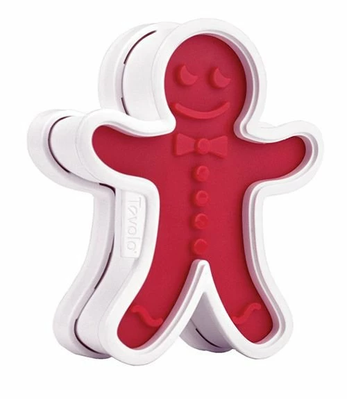 Tovolo Set Of 3 Reversible Gingerbread Boy Cookie Cutters / Stamps 3 Tovolo Set Of 3 Reversible Gingerbread Boy Cookie Cutters / Stamps