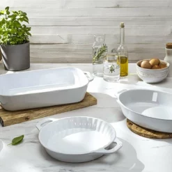 Staub 3-Piece Mixed Baking Dish Set | White -Baking pan Shop 81e h4nyeas. ac sl1500