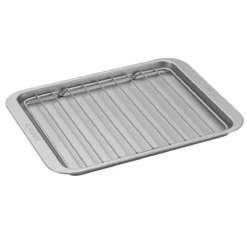 Cuisinart Chef's Classic Nonstick Bakeware | 8.6" X 12.5" Toaster Oven Broiling Pan With Rack