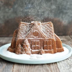 Nordic Ware Gingerbread House Bundt Pan -Baking pan Shop 83948 beauty snowing 08 e