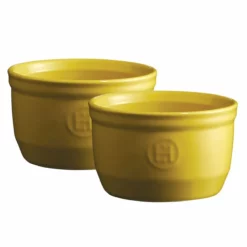 Emile Henry 4" X 2.5" Ramekins (Set Of 2) | Provence Yellow