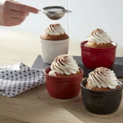 Emile Henry 3.25" X 2.75" Ramekins (Set Of 2) | Burgundy -Baking pan Shop 91jezx wrol. ac sl1500