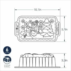 Nordic Ware Loaf Pan | Winter Wonderland -Baking pan Shop 93048 winter wonderland loaf 780x780 1 88430.1617722790.1280.1280