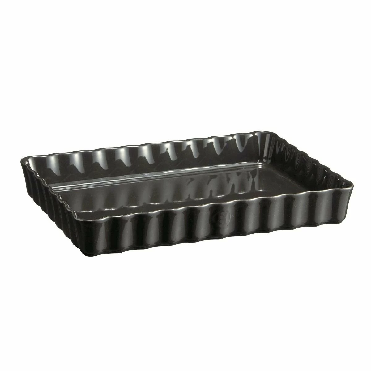 Emile Henry 13.4" X 9.5" Rectangular Tart Dish | Charcoal 3 Emile Henry 13.4" X 9.5" Rectangular Tart Dish | Charcoal