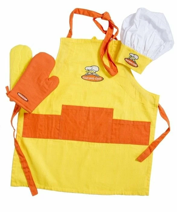 Curious Chef TCC50073 Kid's Textile Set - Yellow And Orange