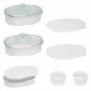 CorningWare 6-Piece Ceramic Bakeware Set | 6-Piece -Baking pan Shop cw fw 10pc oval set 1117224 1