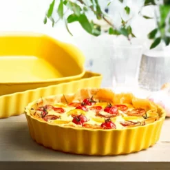 Emile Henry 9" Deep Tart Dish | Provence Yellow -Baking pan Shop deeptart2