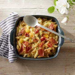 Emile Henry Ultime Collection 11" Square Baking Dish | Charcoal 8 Emile Henry Ultime Collection 11" Square Baking Dish | Charcoal -Baking pan Shop eh 2050 amb ultime platfourcarre squareovendish penne gratin ham top 1024x1024 2x