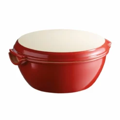 Emile Henry Modern Bread Cloche | Burgundy -Baking pan Shop eh 5507 345507 setpainmaison roundbreadbaker bowlcover 1024x1024 2x