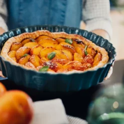 Emile Henry 9" Deep Tart Dish | Clay -Baking pan Shop eh 602x life deepflandish plumtart ready h 1024x1024 2x 1