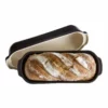 Emile Henry Italian Bread Loaf Baker | Charcoal -Baking pan Shop eh charcoal loaf main 2