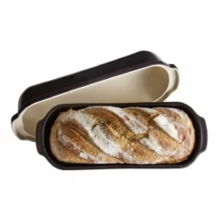 Emile Henry Italian Bread Loaf Baker | Charcoal
