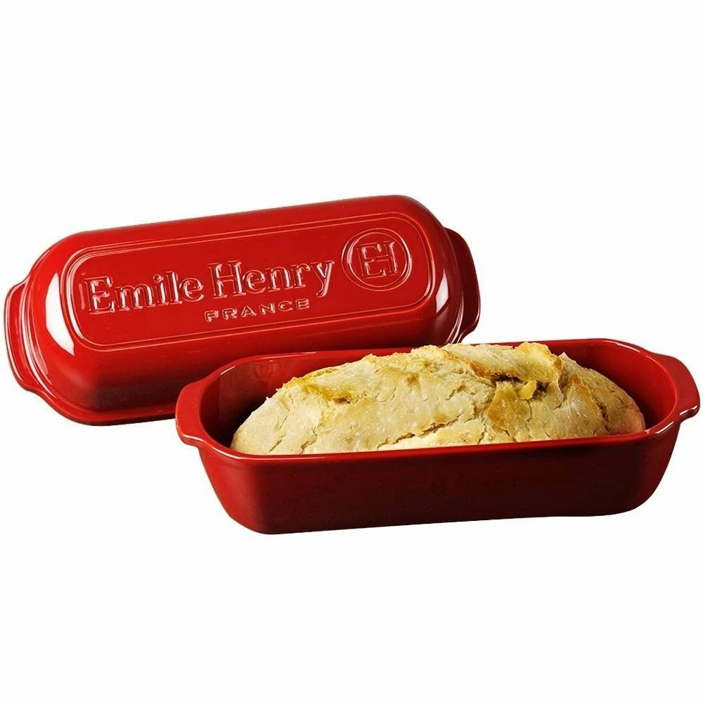 Emile Henry Italian Bread Loaf Baker | Burgundy 3 Emile Henry Italian Bread Loaf Baker | Burgundy