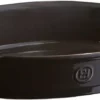Emile Henry 2.4 Qt. Medium Oval Baking Dish - Ultime Collection | Charcoal -Baking pan Shop emile henry oval baking dish 2.4 qt charcoal 799052 1