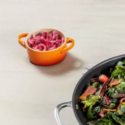 Le Creuset 8oz Round Mini Cocotte | Flame Orange -Baking pan Shop flame 1 13